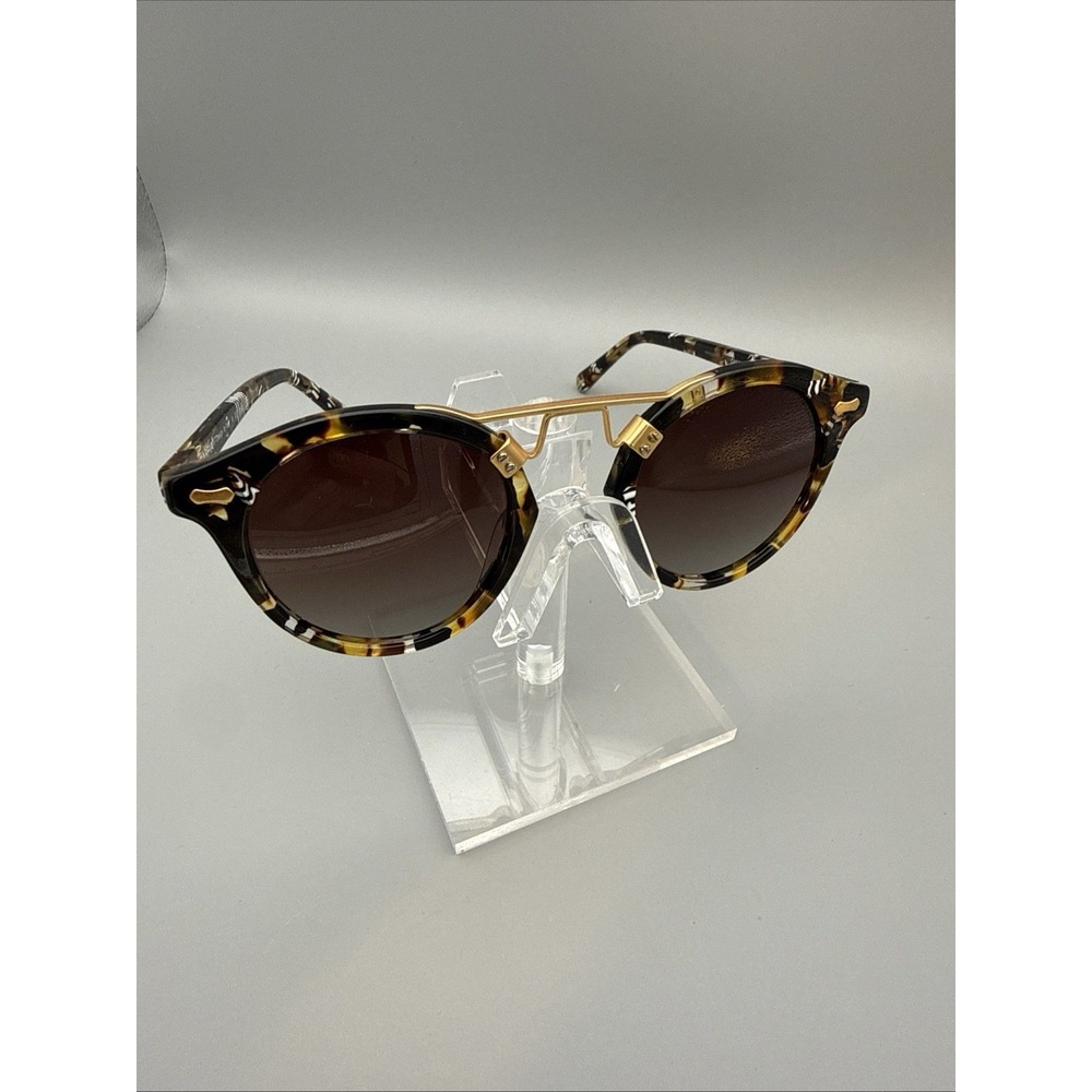 Carfia Official CA5395 Round Tortoise & GoldSunglasses 46-23-145 Polarized Lens
